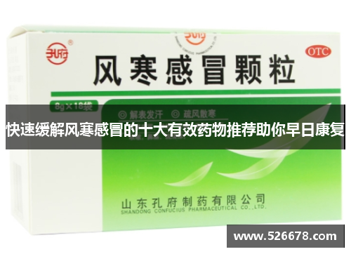 快速缓解风寒感冒的十大有效药物推荐助你早日康复